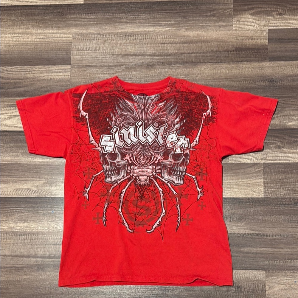 Y2k Sinister Skull Graphic Shirt